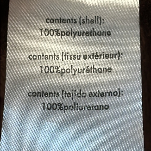 New WeWoreWhat Vegan Leather Jogger Pants Pull On Brown Sz M - Picture 12 of 13